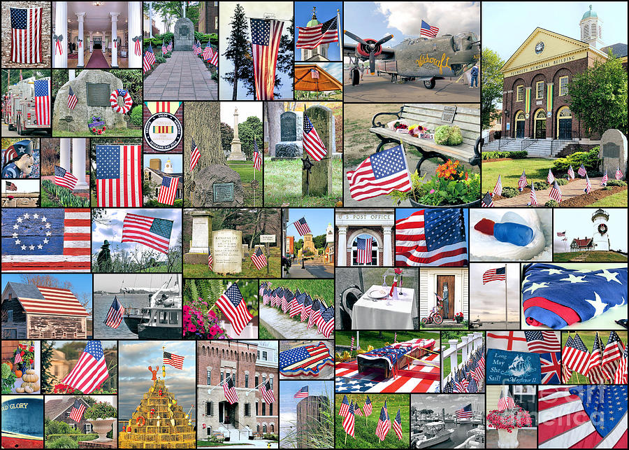 Patriotic Collage  Photograph by Janice Drew