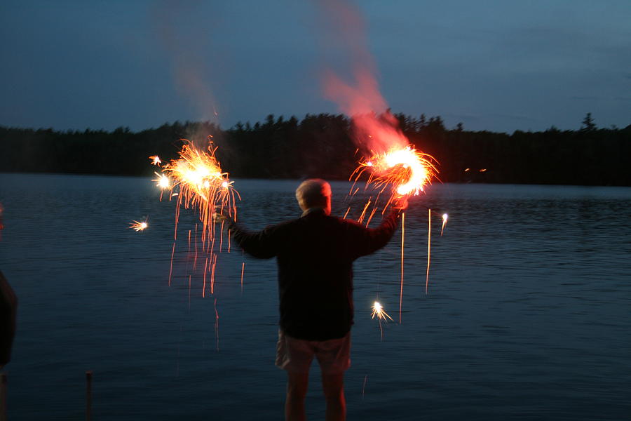 Fourth Of July Photograph - Patriotic Dad by Jeff Porter