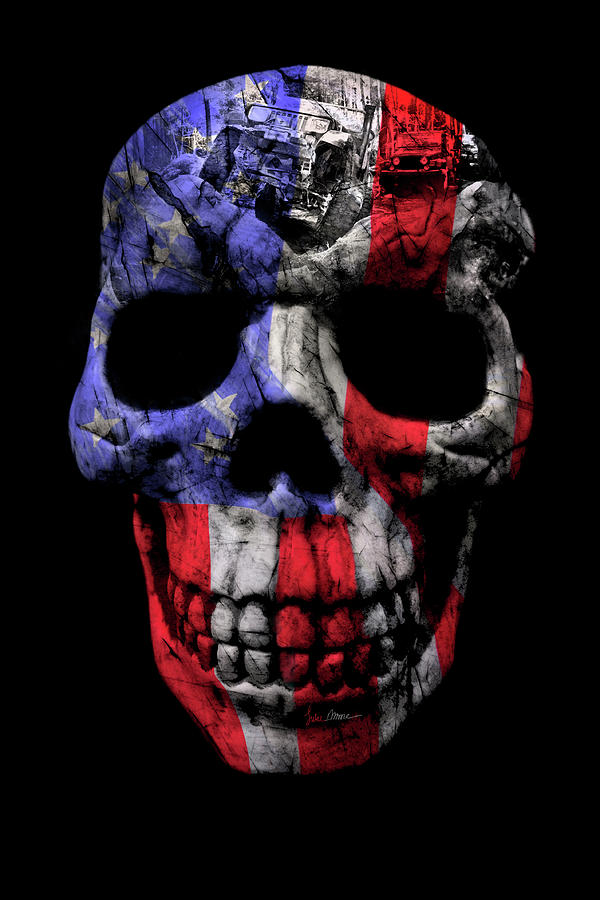 Jeep Photograph - Patriotic Jeeper Skull Yj Wrangler by Luke Moore Jeep Photograph - Patriotic Jeeper Skull Yj Wrangler by Luke Moore
