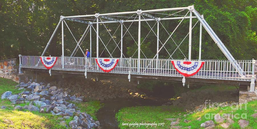 Patriotic Pony Bridge  Photograph by Tami Quigley