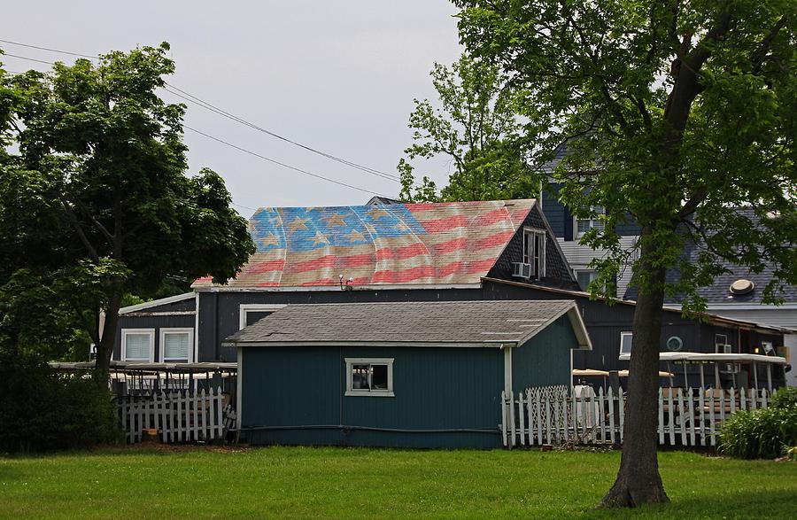 Patriotic Roof Photograph by Michiale Schneider