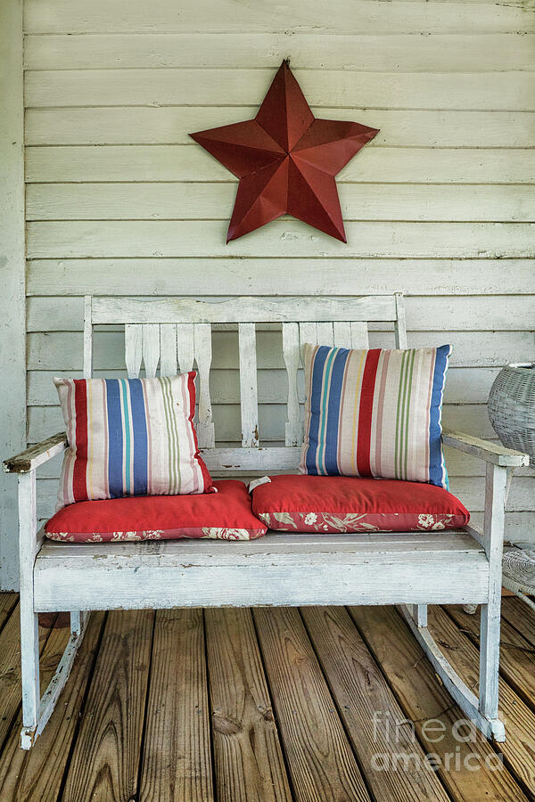 Patriotic Shabby Chic Photograph by Priscilla Burgers