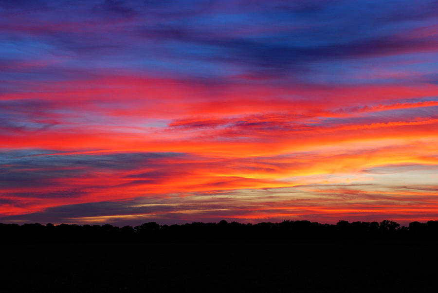 Patriotic Sunset Photograph by Francie Davis - Fine Art America