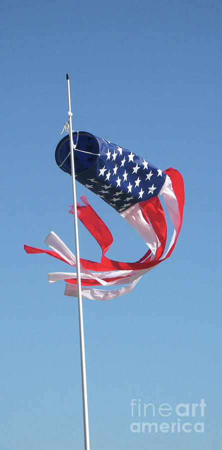Patriotic Windsock Photograph by Ann Horn