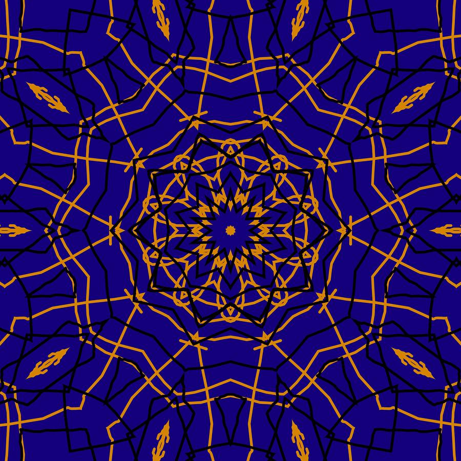 Kaleidoscope 840 Version 2 by Kristalin Davis Digital Art by Kristalin Davis