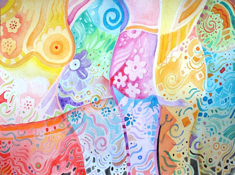 Pattern and Form I Painting by Helena Tiainen