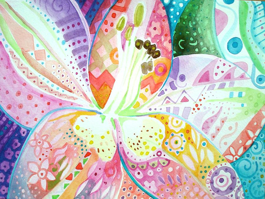 Pattern and Form II Painting by Helena Tiainen