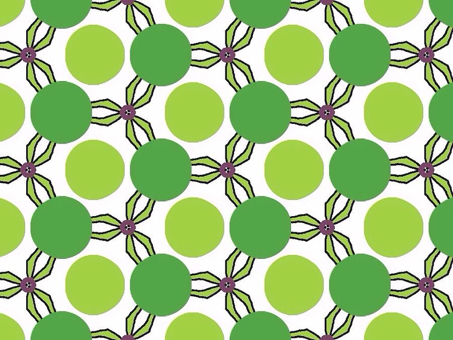 Pattern green Digital Art by Cooky Goldblatt