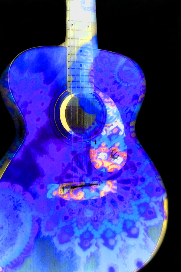 Patterned Guitar Photograph by Adria Trail