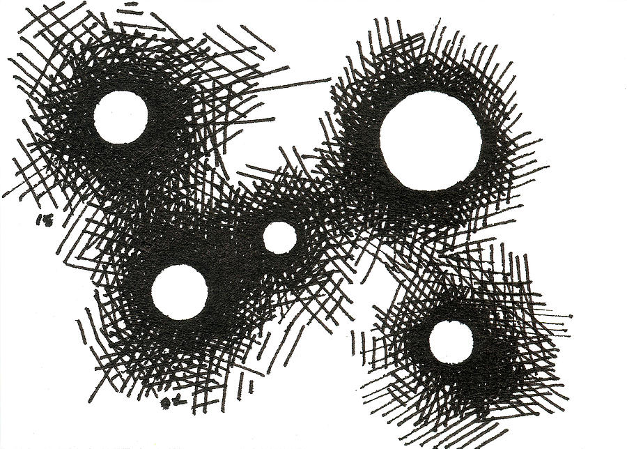 Patterns 1 2015 - ACEO Drawing by Joseph A Langley