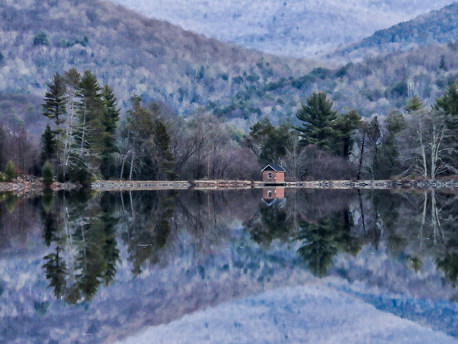 Patterns and Reflections at the Lake Photograph by Nancy De Flon
