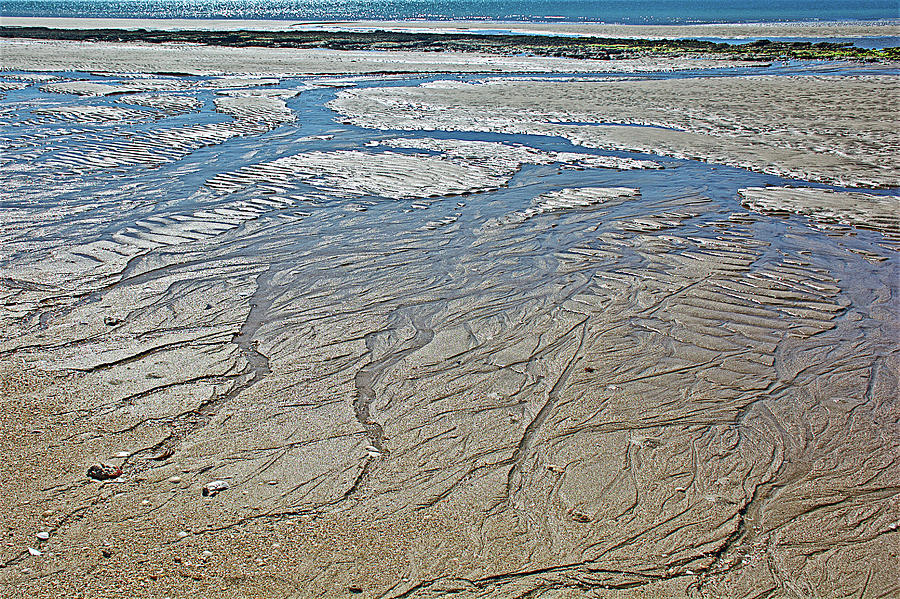 Patterns in Sand along Sea of Cortez, south of Puerto Penasco-Mexico  Photograph by Ruth Hager