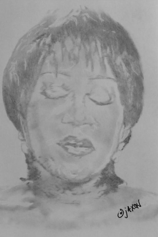 Singer Drawing - Patti LaBelle by B Jaxon