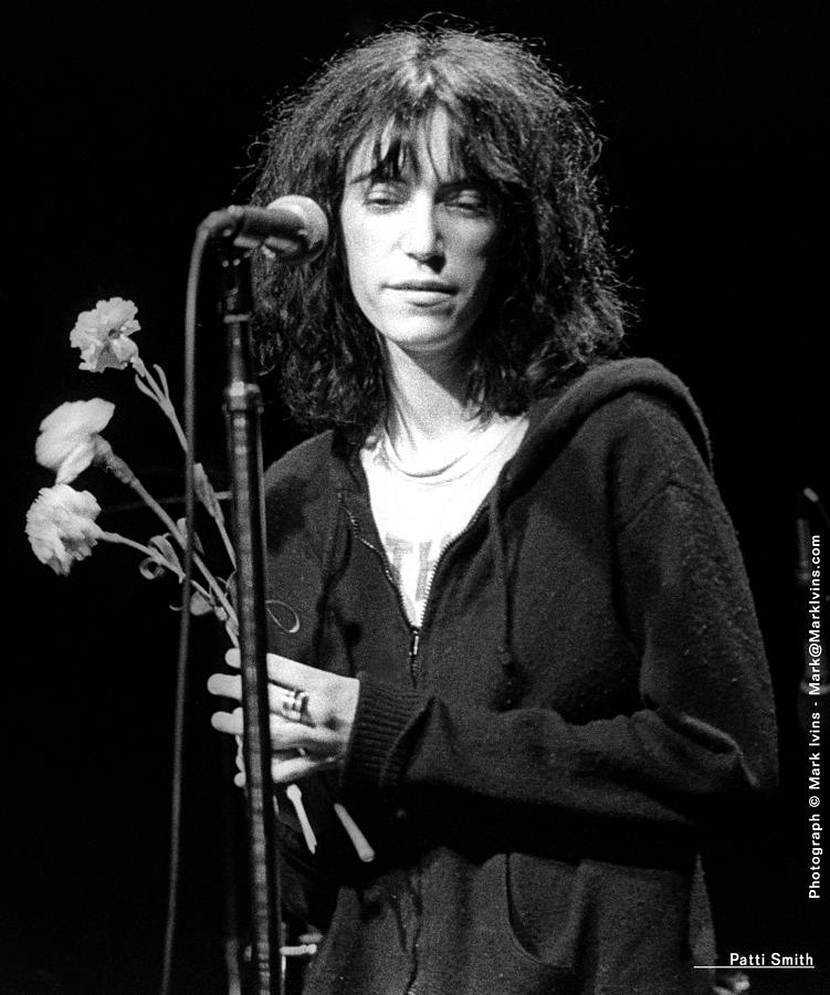 Patti Smith Photograph by Mark Ivins