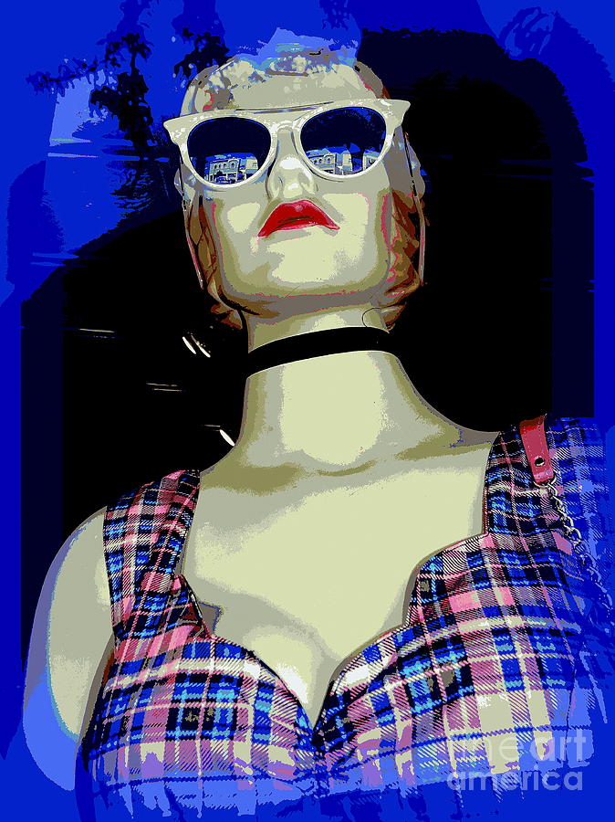 Patty In Plaid Digital Art by Ed Weidman