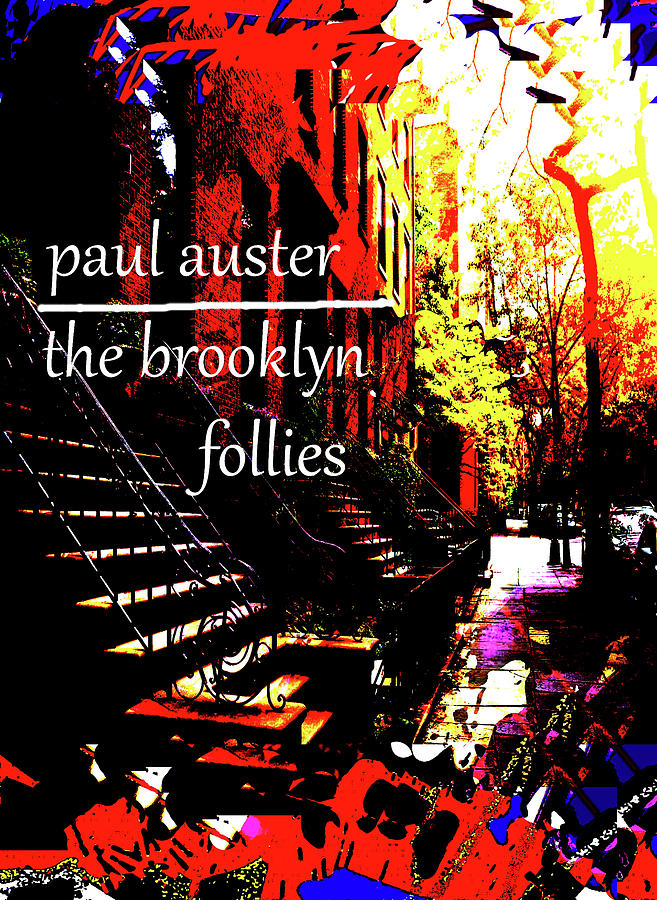 Paul Auster Poster Brooklyn Mixed Media