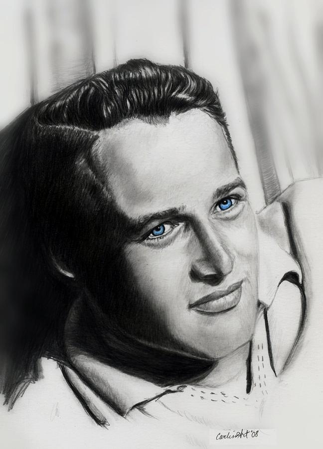 Paul Newman Drawing - Paul by Carliss Mora