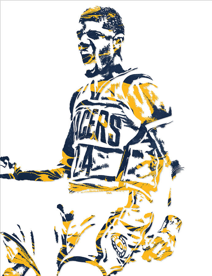 Paul George Indiana Pacers Pixel Art 7 Poster by Joe Hamilton - Fine Art  America