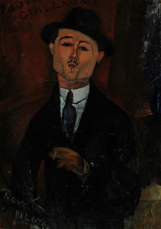 Paul Guillaume Novo Pilota Painting by Amedeo Modigliani