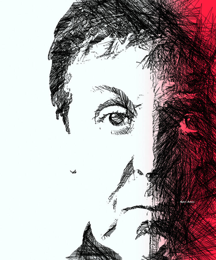 Paul McCartney Digital Art by Rafael Salazar