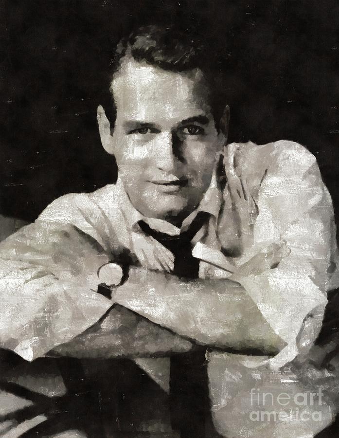 Paul Newman, Hollywood Legend Painting