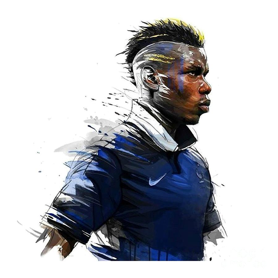 Paul Pogba Digital Art by Robert Aji - Fine Art America