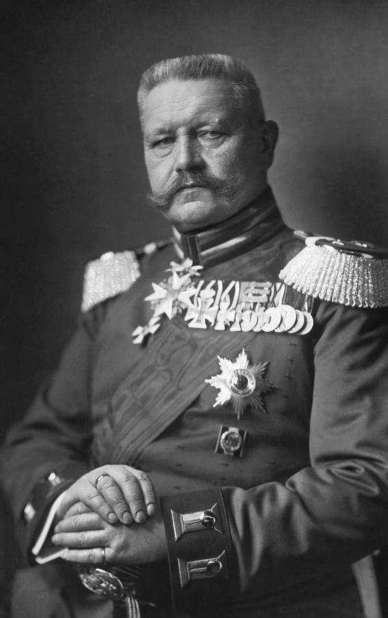 Paul Von Hindenburg Portrait - 1914 Photograph by War Is Hell Store