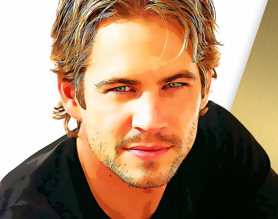 Paul Walker Fast and Furious Mixed Media by Marvin Blaine