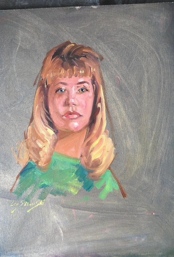 Paula Painting by Len Stomski