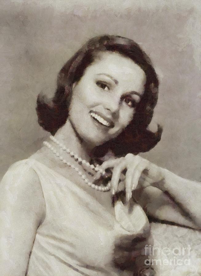 Paula Prentiss, Vintage Actress Painting