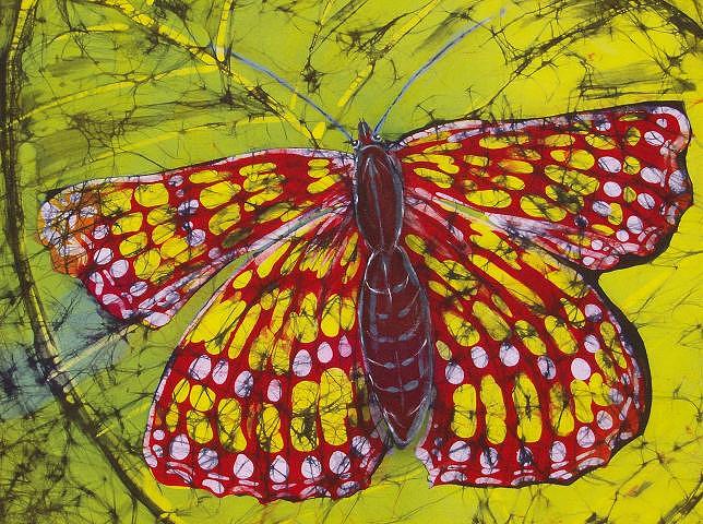Paulas Butterfly Tapestry - Textile by Kay Shaffer