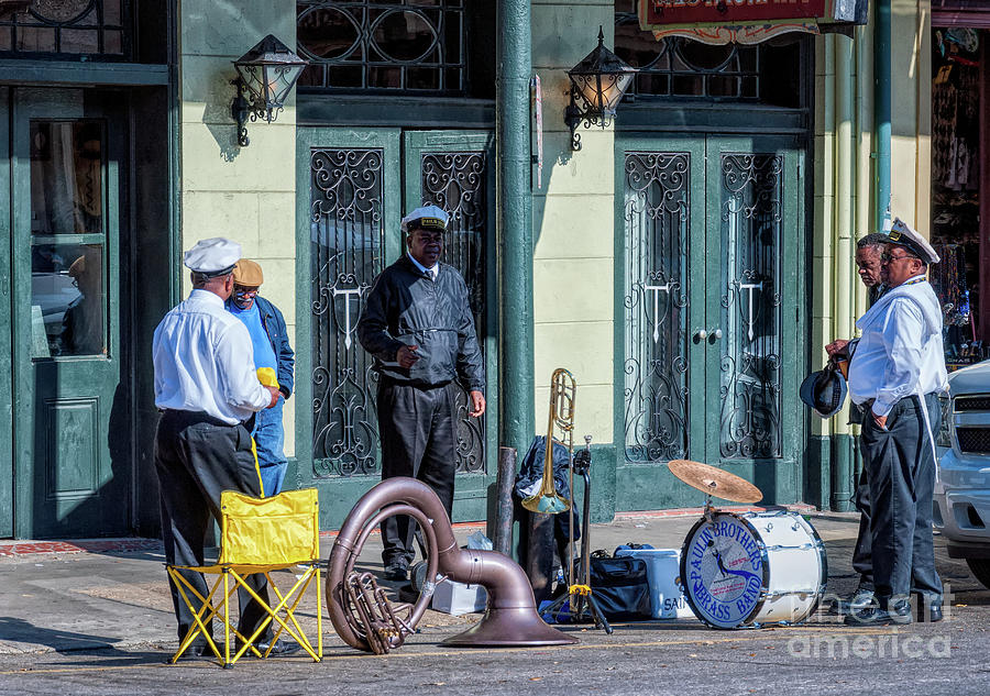 New Orleans Photograph - Paulin Brothers Jazz Band-NOLA by Kathleen K Parker
