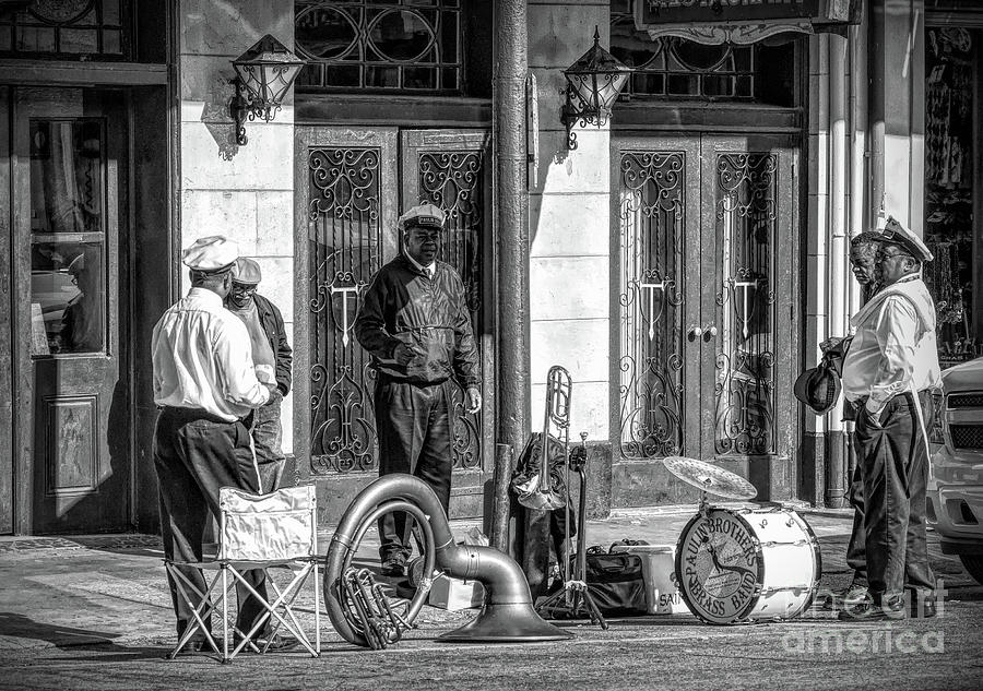 New Orleans Photograph - Paulin Jazz Band--Setting UP NOLA by Kathleen K Parker