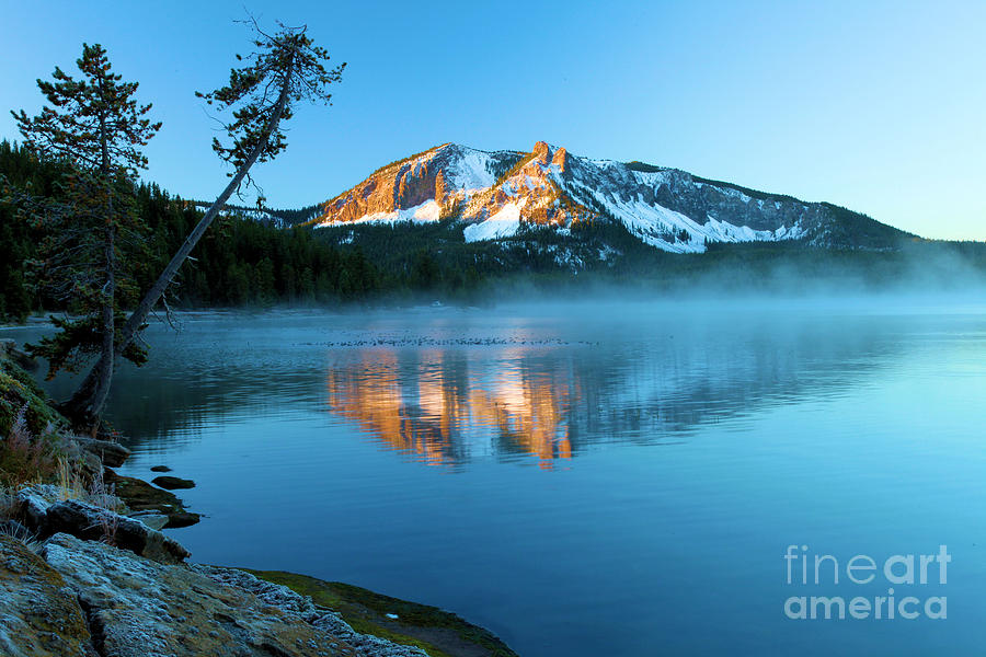 Paulina Peak In Paulina Lake Photograph by Adam Jewell