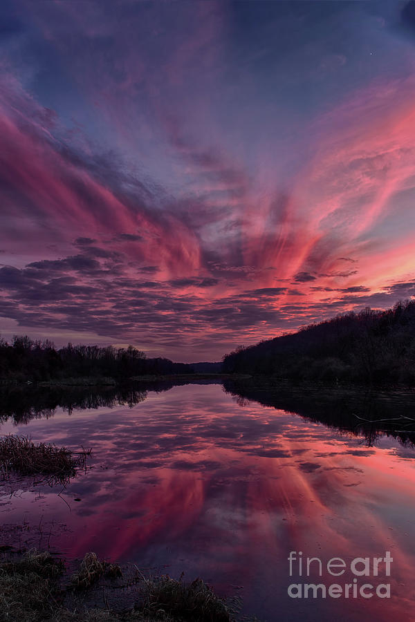 Paulinskill Lake Sunset Photograph by Nicki McManus