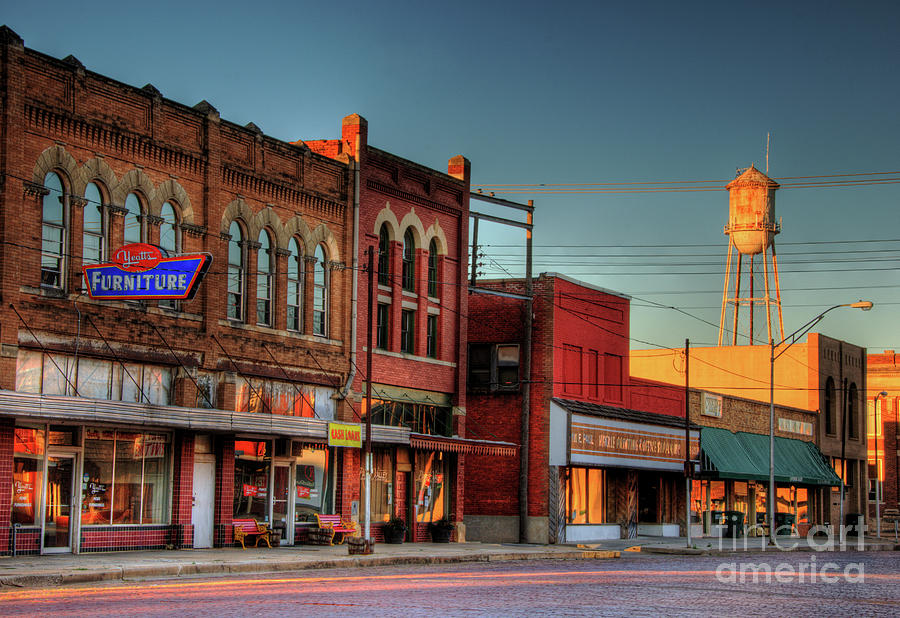 Pauls Valley Downtown Photograph by Iris Greenwell