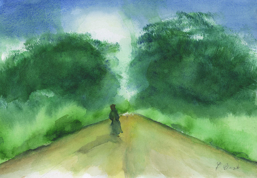 Pause in the Road Painting by Frank Bright