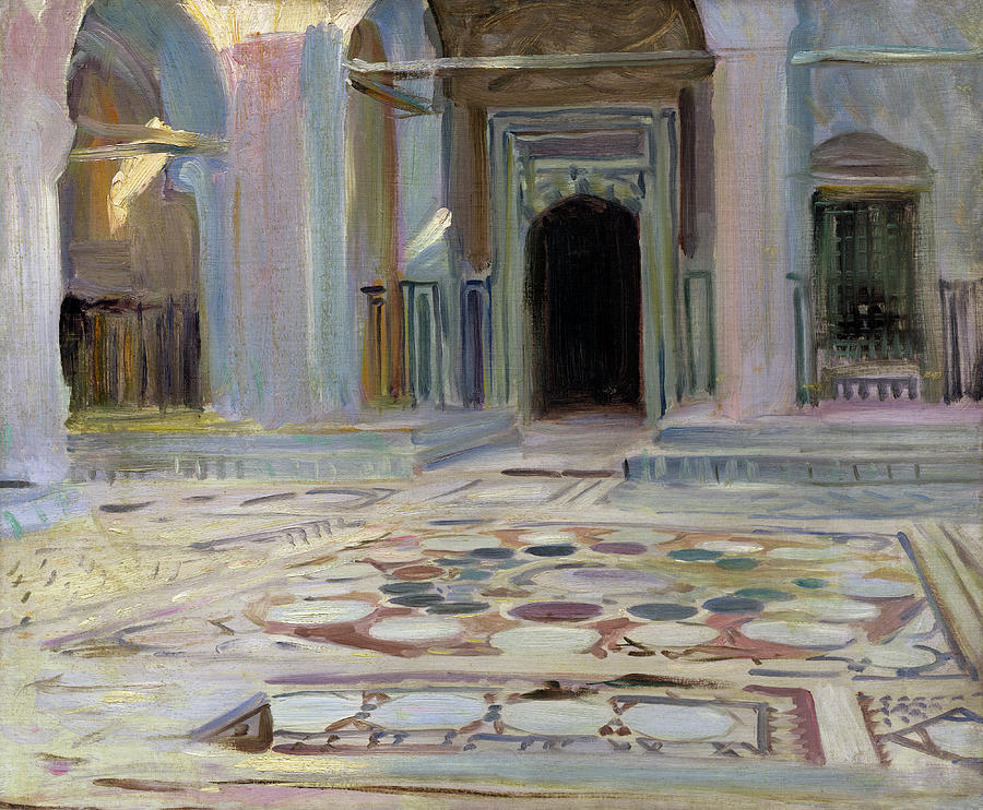 Pavement, Cairo Painting by John Singer Sargent 