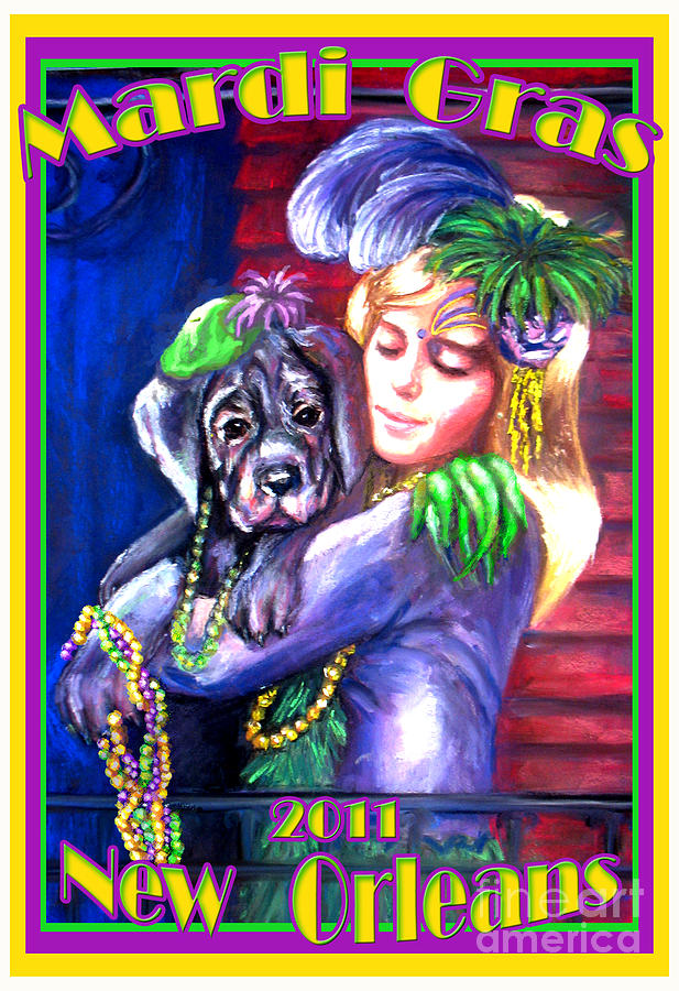 Pawdi Gras Pastel by Beverly Boulet