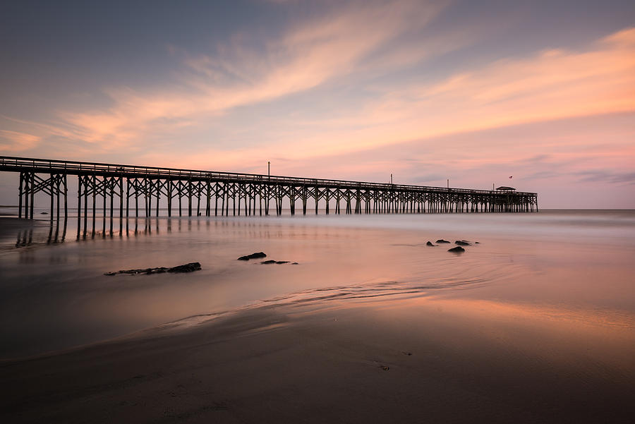 Sunset Photograph - Pawleys Island Pier Sunset by Ivo Kerssemakers