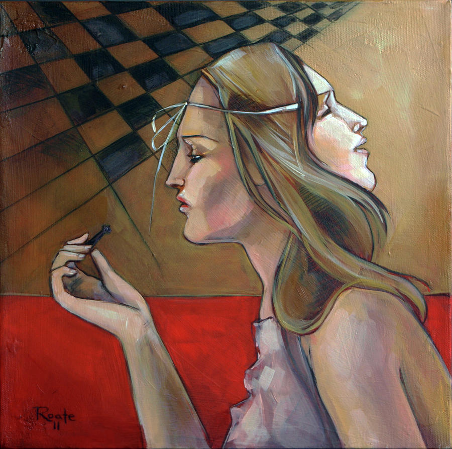 Chess Painting - Pawn by Jacqueline Hudson