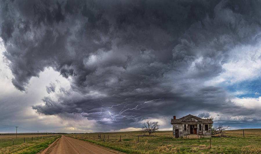 Nature Photograph - Pawnee School Storm by Darren White