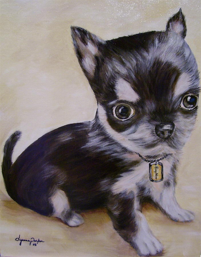 Dog Painting - Pay Pal by Dyanne Parker
