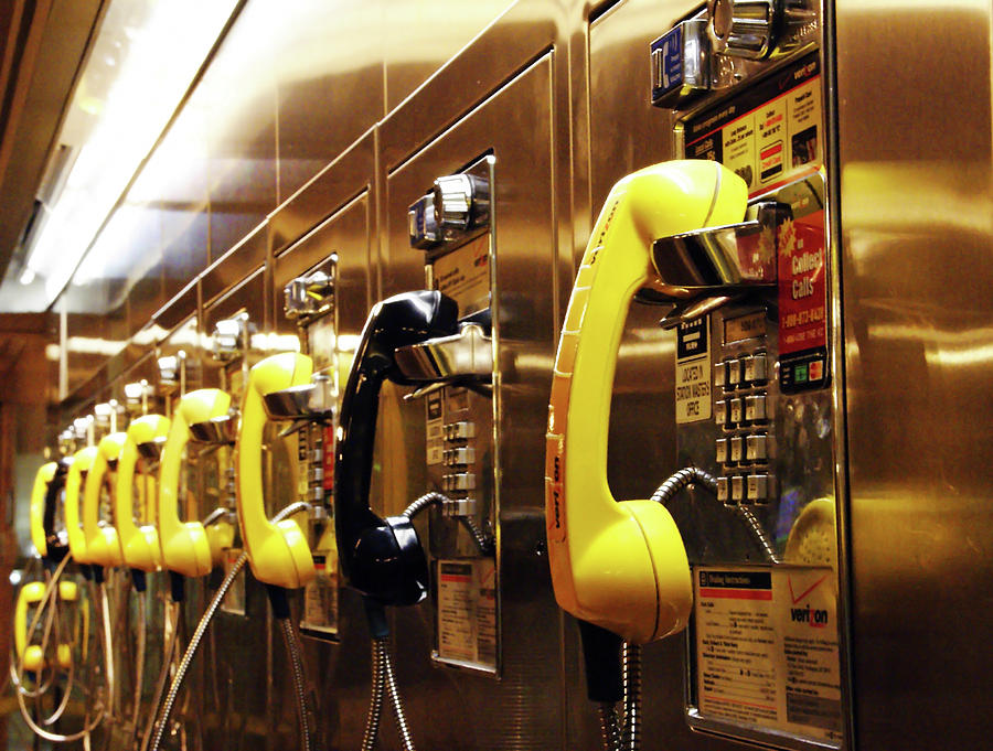 Pay Phone Wall Photograph by Cate Franklyn