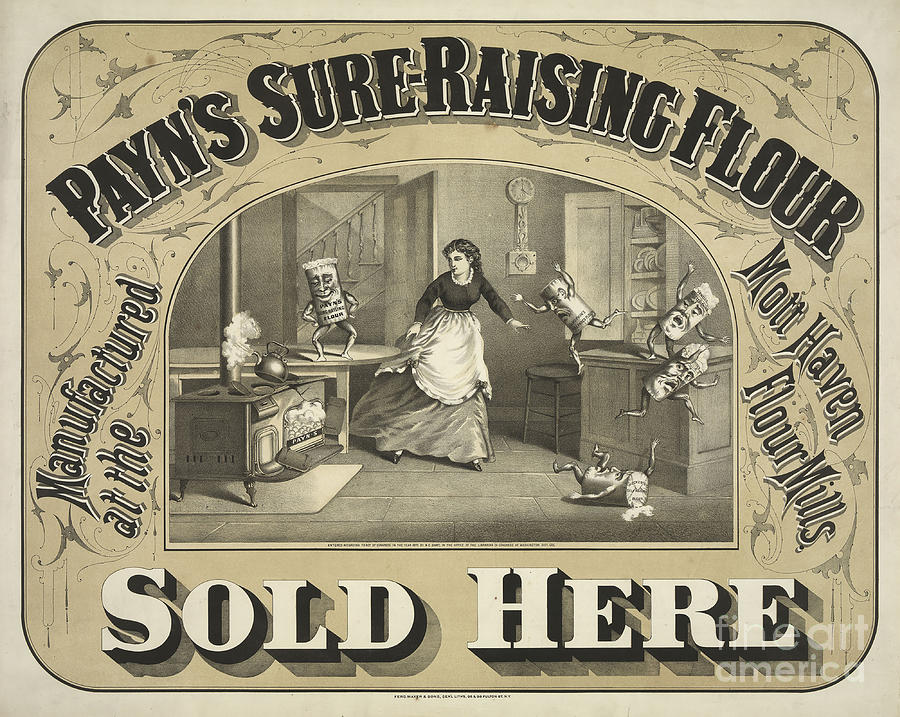 Payns Sure Raising Flour ca. 1880 Photograph by Jon Neidert