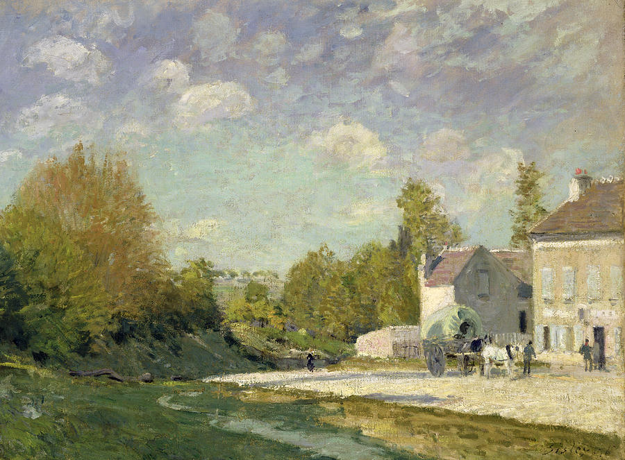 Landscape Painting - Paysage by Alfred Sisley