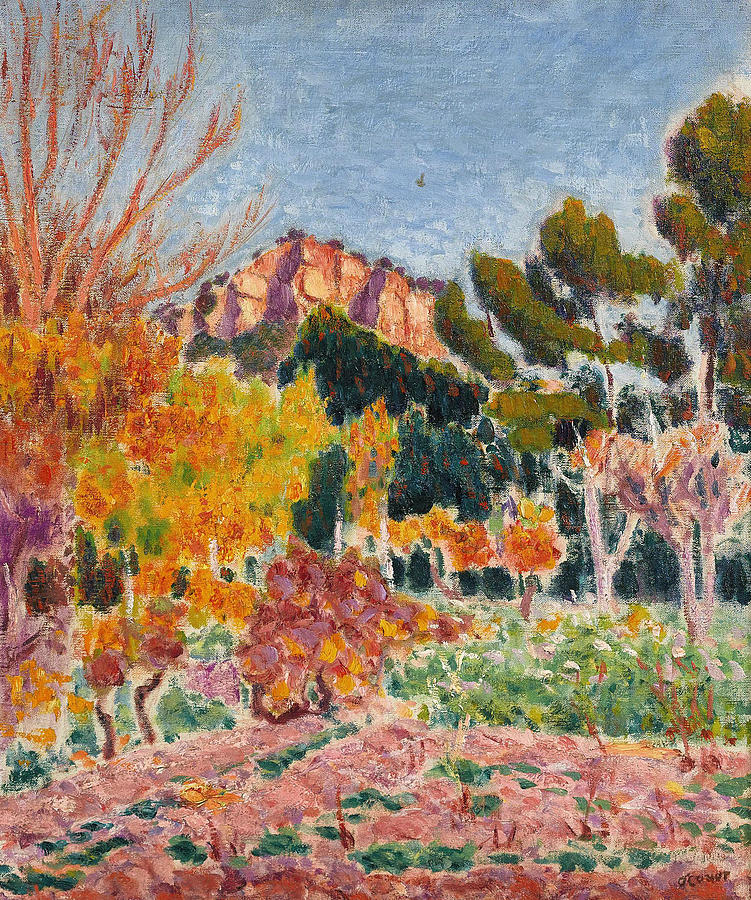 Paysage, Cassis Painting by Roderic OConor