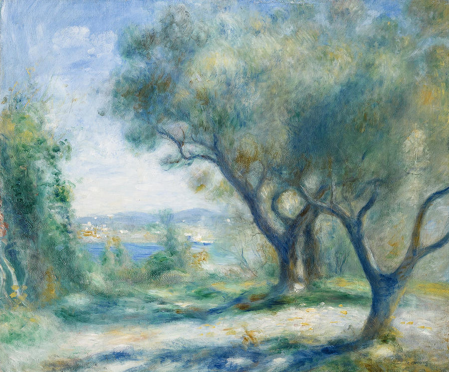  Vue de Mourillon Painting by Pierre-Auguste Renoir