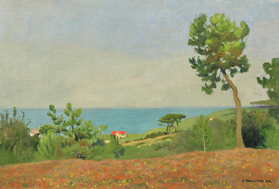 Paysage Maritime Painting by Felix Vallotton