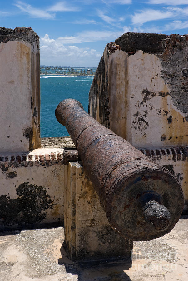 PCannon at Castillo San Felipe del Morro in San Juan - Puerto Rico. Photograph by Anthony Totah